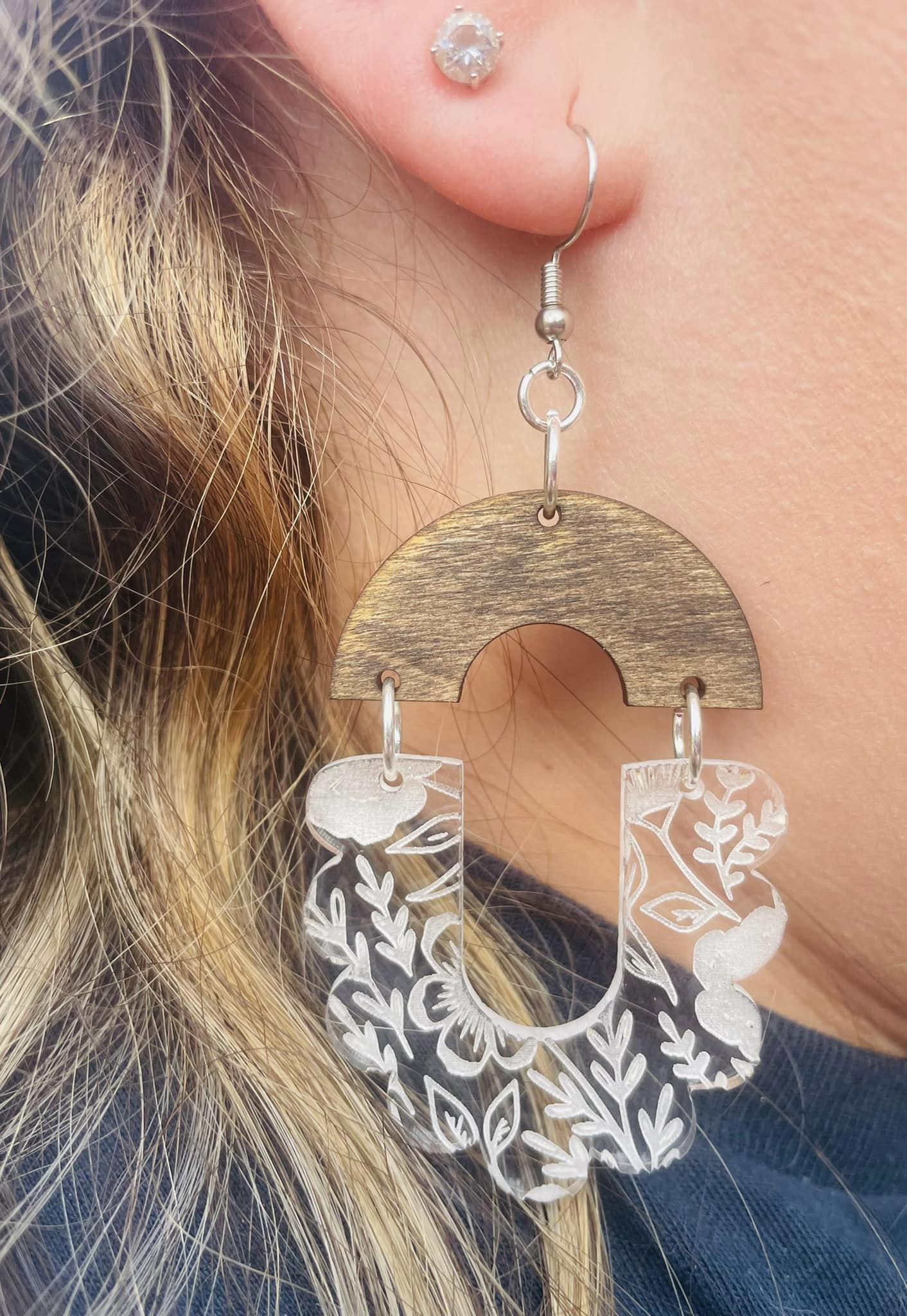 Floral Dangle Earrings