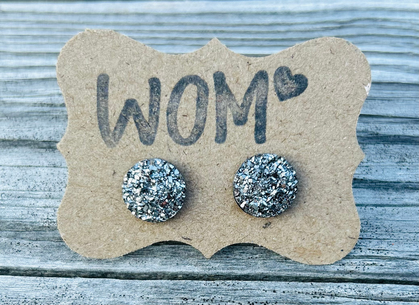 Sparkle Druzy Stud Earrings